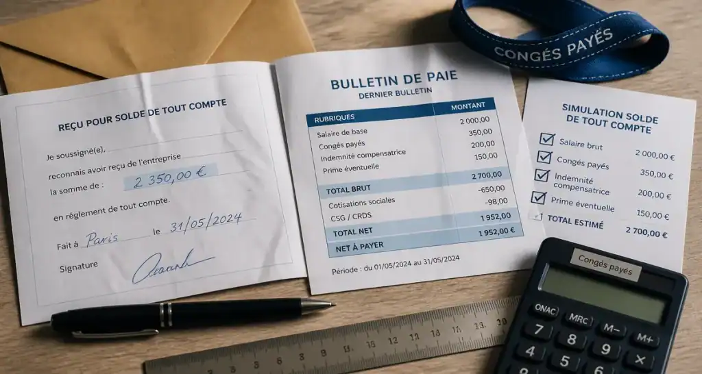 simulateur indemnité congés payés fin de contrat cdi : calcul