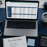 tableau suivi des ventes excel gratuit sur ordinateur portable