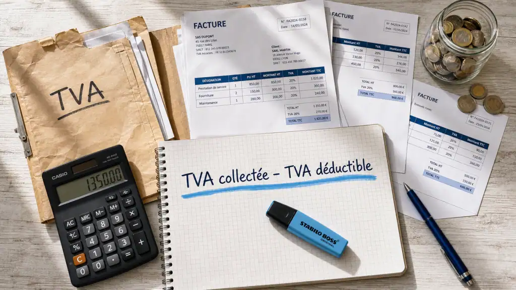 TVA collectée et TVA déductible pour piloter la trésorerie
