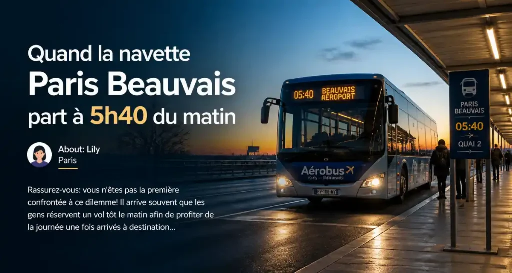 Quand la navette Paris Beauvais part à 5h40 du matin