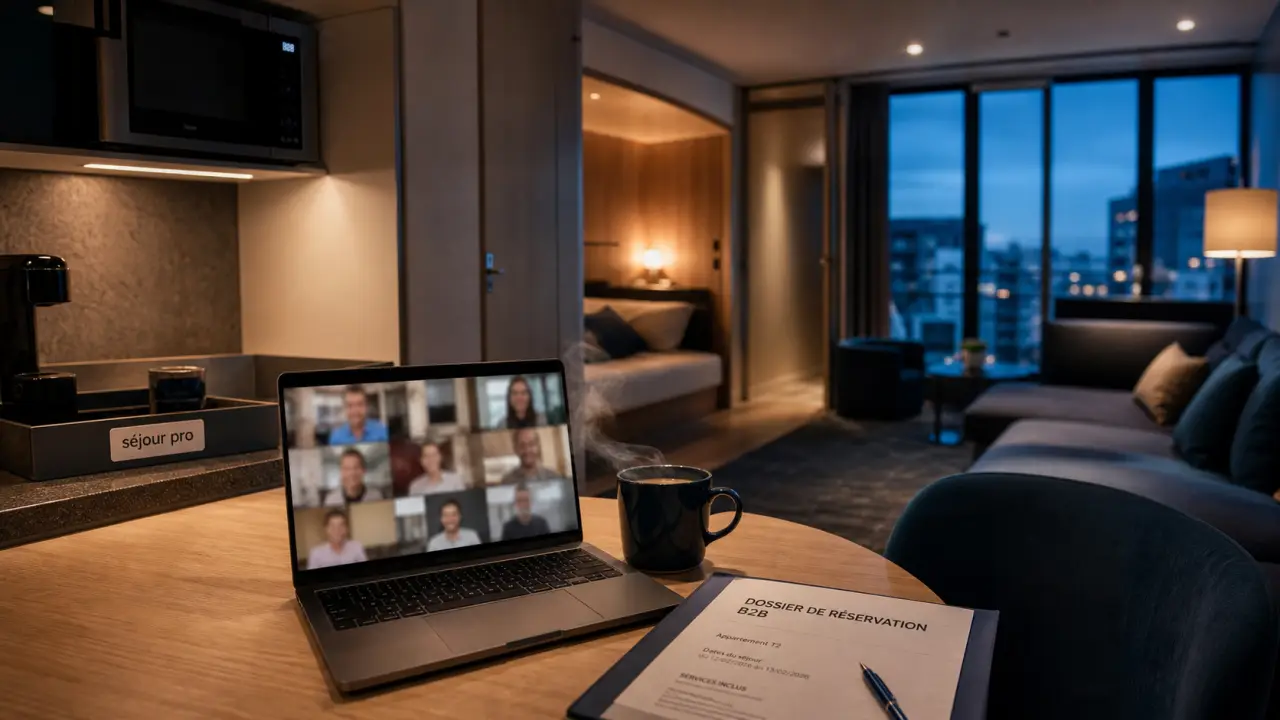 Appartehotel location entreprise pour loger une équipe en séjour pro