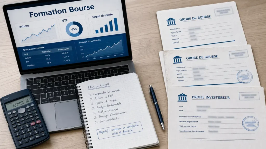Formation bourse gratuite : ETF et analyse graphique, bases