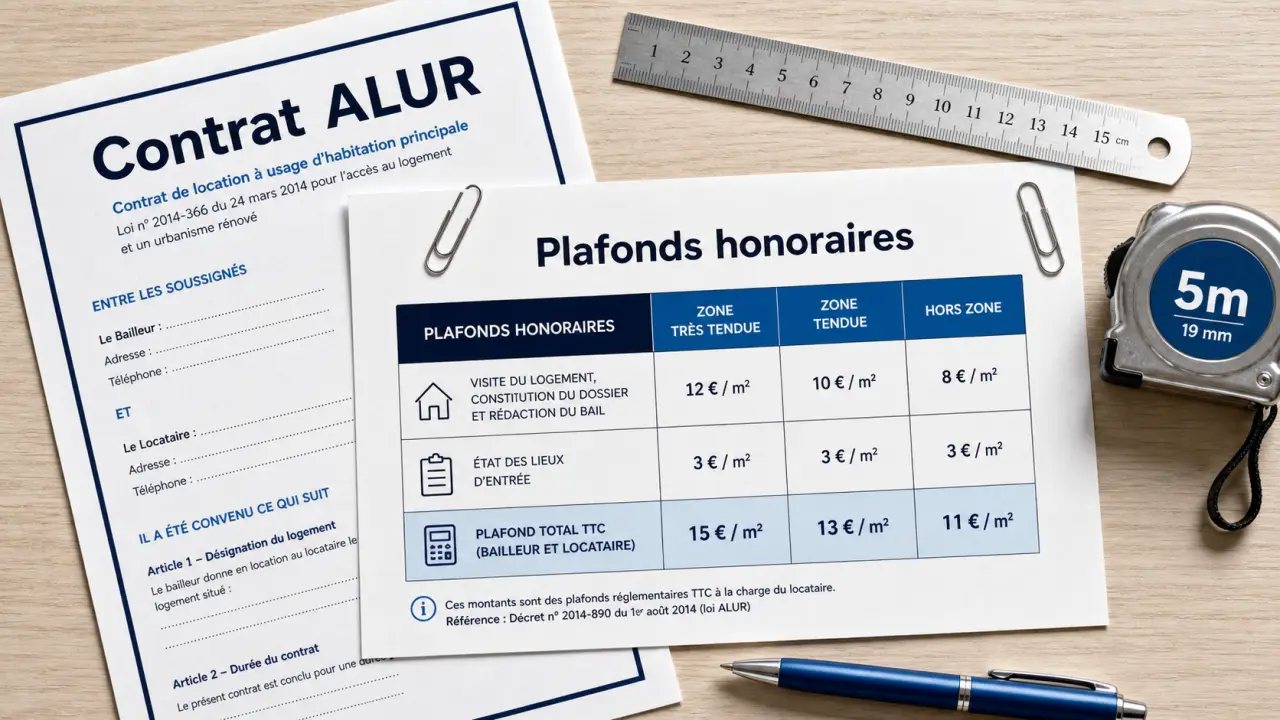 Frais d'agence : qui paie les frais d'agence, vérifier les plafonds