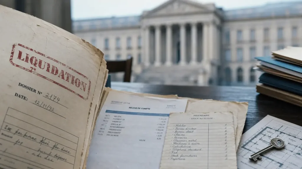 Liquidation judiciaire simplifiée : dossier tribunal et inventaire