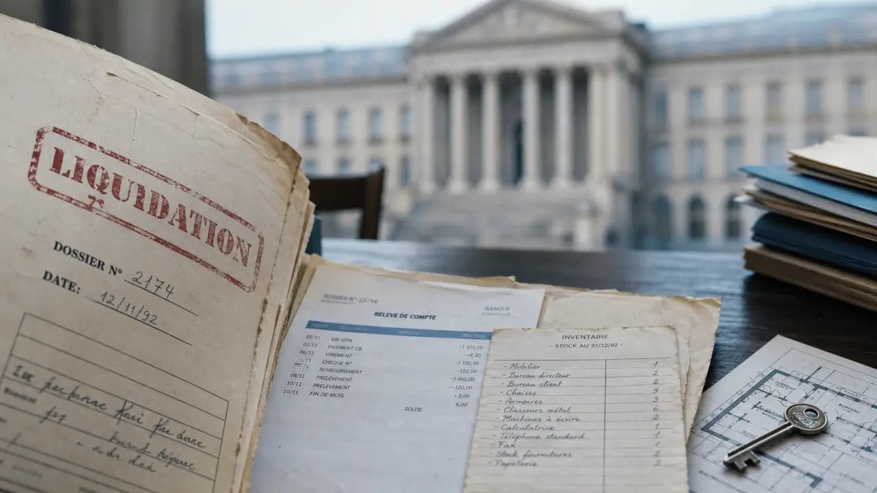 Liquidation judiciaire simplifiée : dossier tribunal et inventaire
