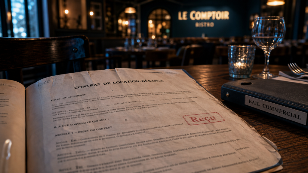 Photo location gerance restaurant : contrat et bail commercial