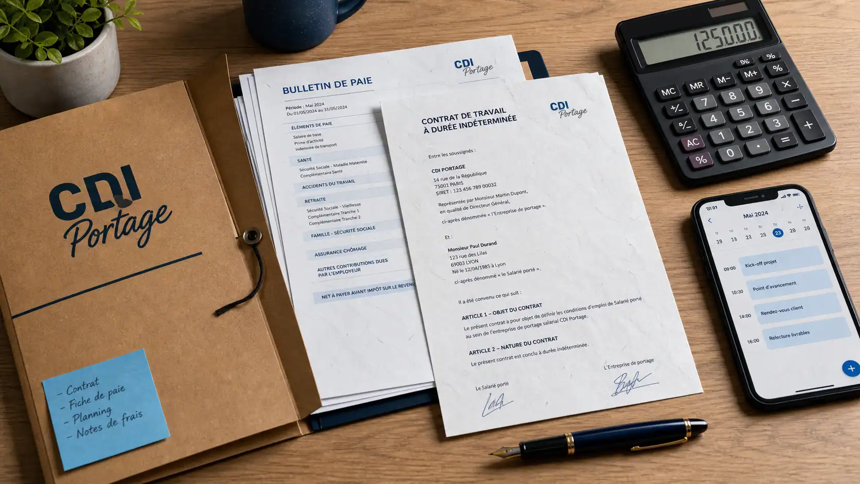 Portage salarial cdi : CDI, paie et contrat