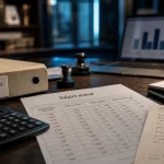 Salaire avocat m : bureau à Paris, calculatrice et chiffres