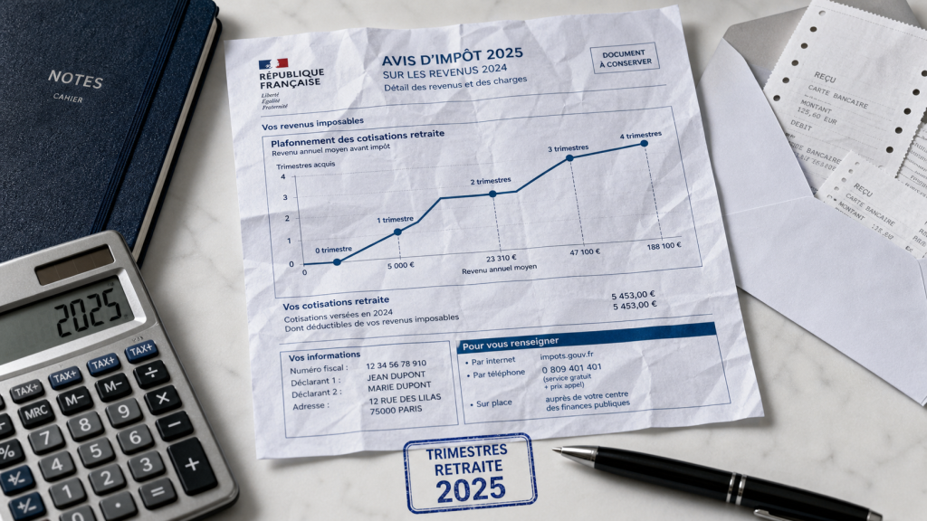 Validation trimestre retraite auto entrepreneur 2025 : seuils de CA et cotisations