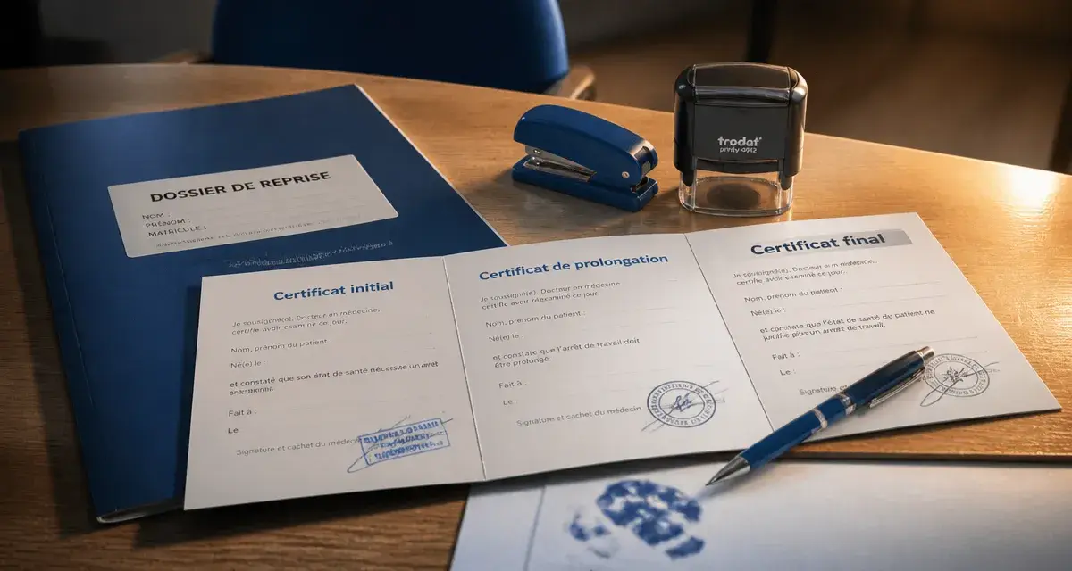 certificat final accident de travail : 3 volets à transmettre sous 24h