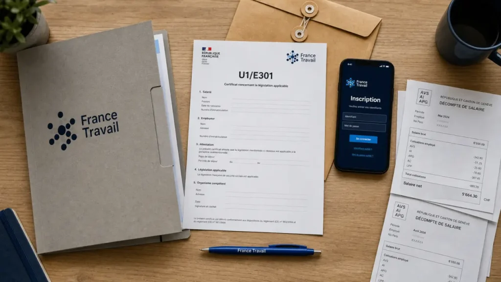Chômage frontalier suisse : qui paie, quand et avec quels documents ?