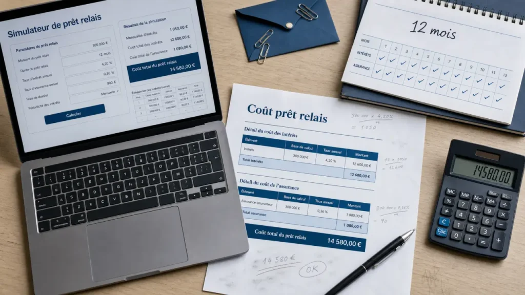Combien coûte un prêt relais ? 12 mois, 50 % à 80 % et frais à prévoir