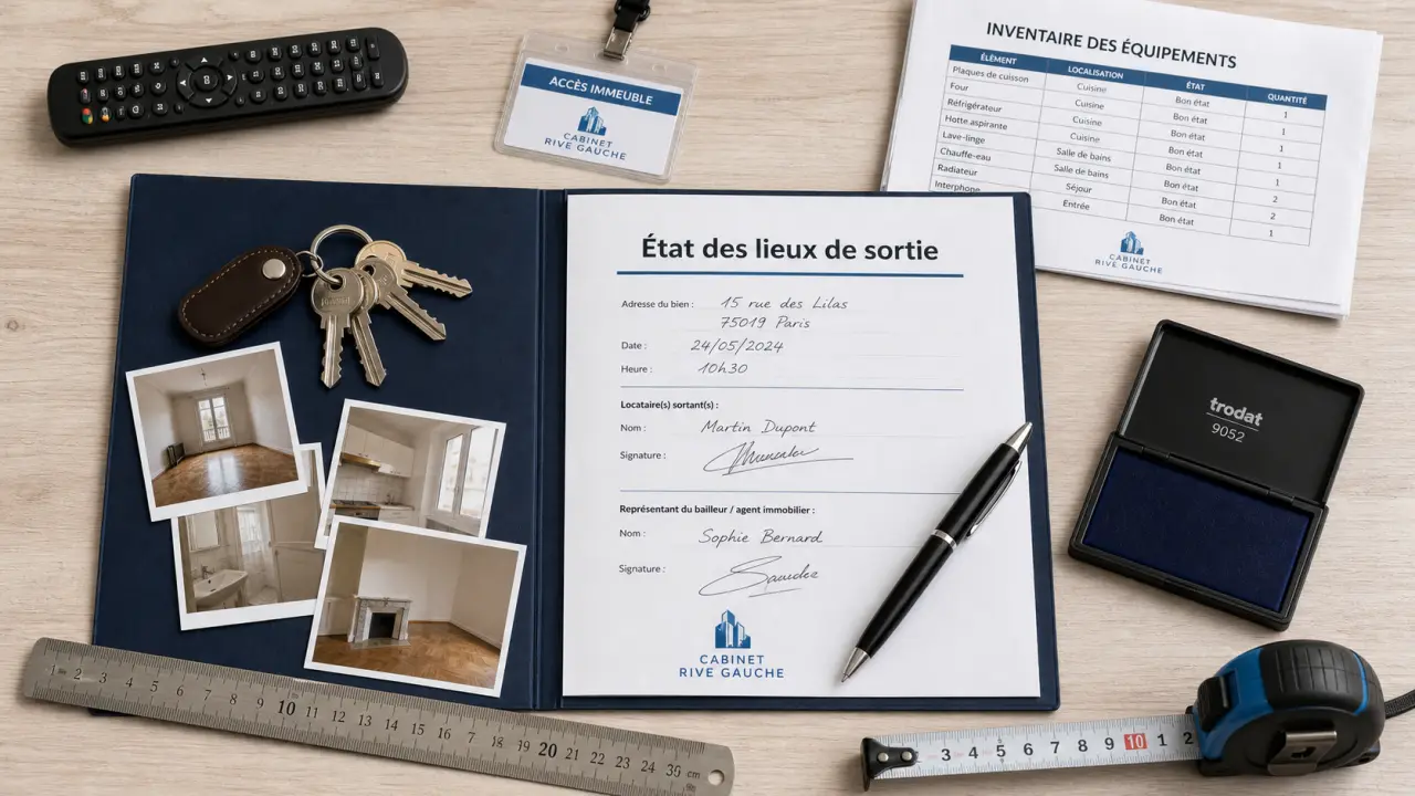etat lieux sortie : checklist avant remise des clés