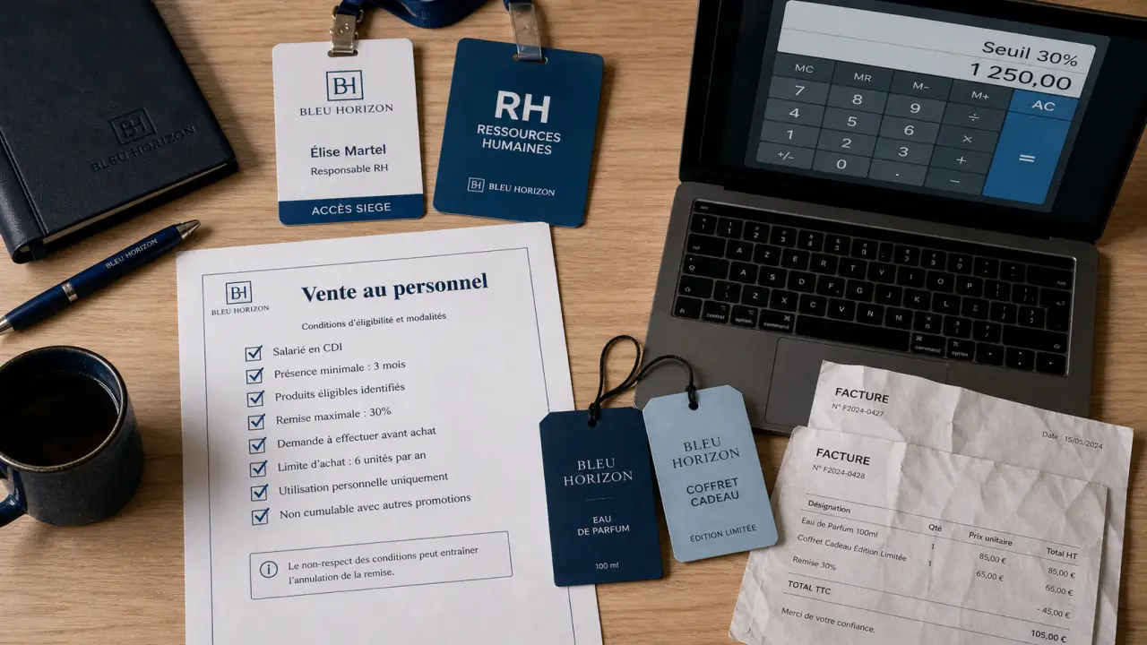 Vente au personnel : seuil 30% social et fiscal