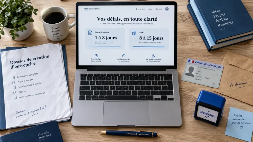 Créer une micro-entreprise prend 2 à 3 semaines, mais le SIRET arrive souvent en 8 à 15 jours