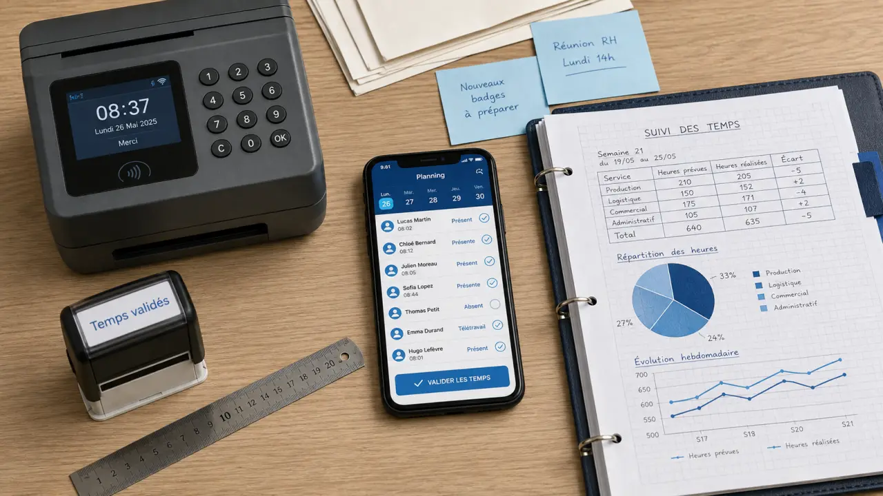 Gestion des temps de présence pour fiabiliser la paie sans alourdir le quotidien RH