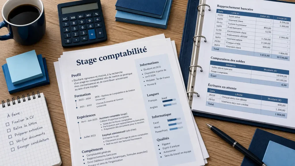 Stage en comptabilité : où chercher, quels métiers viser et comment choisir ?