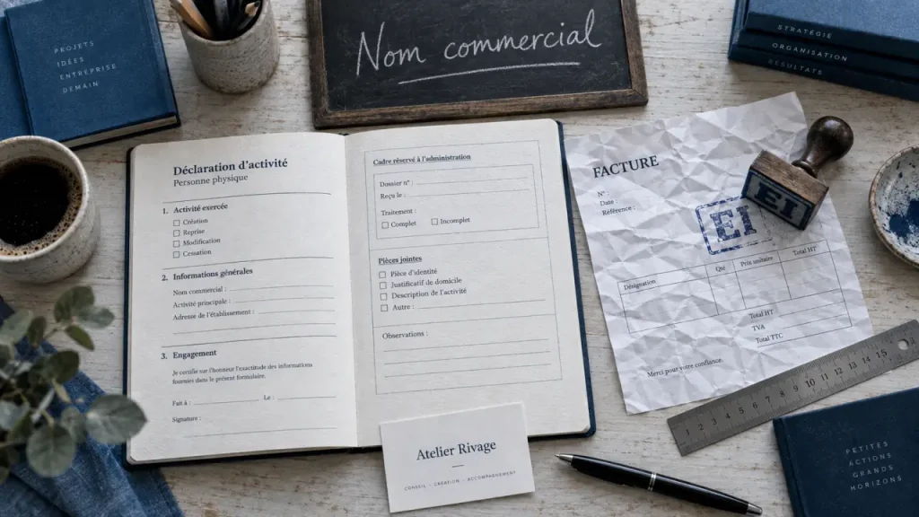 Nom commercial en micro-entreprise : communiquez sous une marque sans masquer votre identité légale