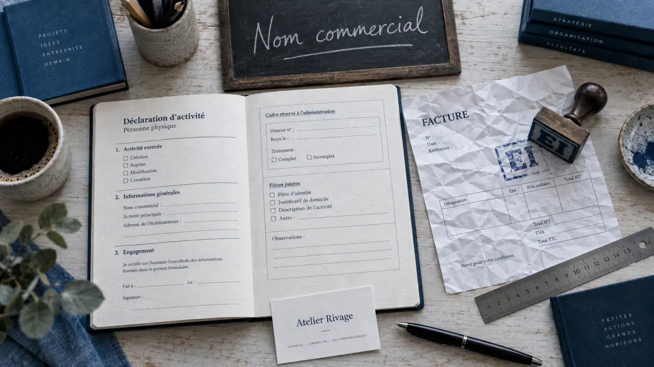 Nom commercial micro entreprise : marque sans masquer l’identité légale
