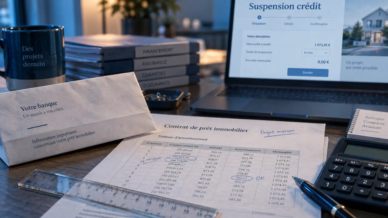 Suspension crédit immobilier : coût du prêt
