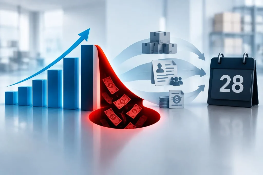 Trésorerie PME en croissance : l&rsquo;erreur qui transforme un bon chiffre d&rsquo;affaires en trou de caisse